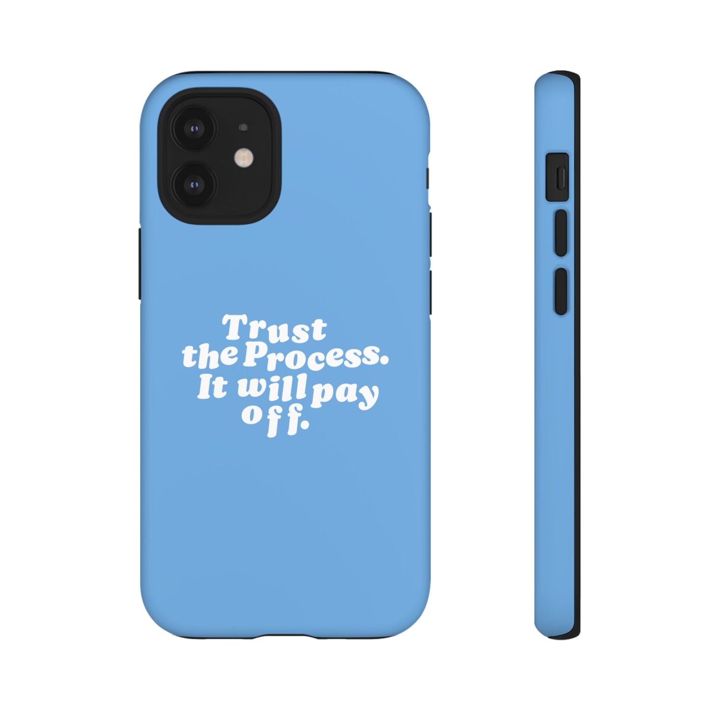 Trust harder Hard Case Babyblau iPhone