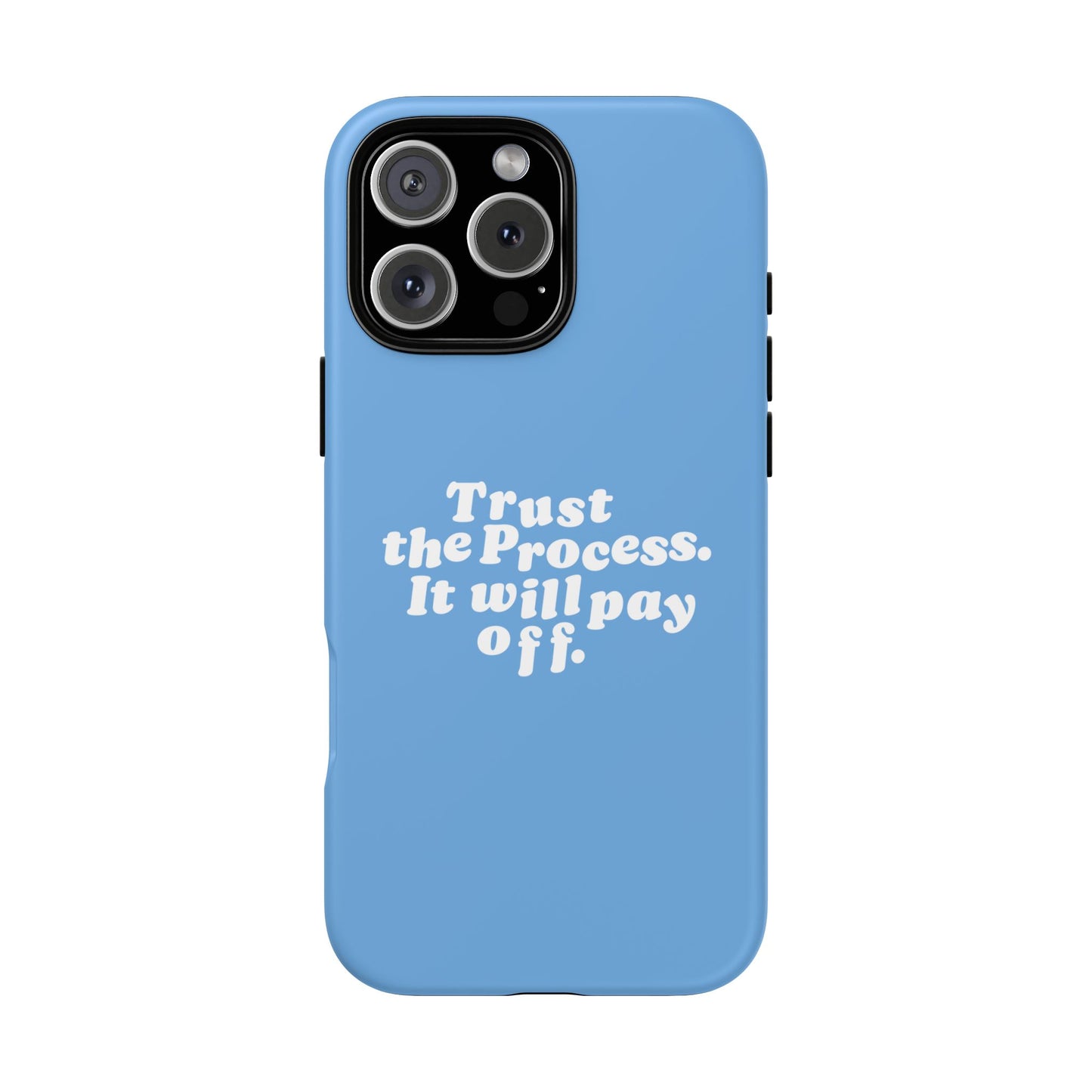 Trust harder Hard Case Babyblau iPhone