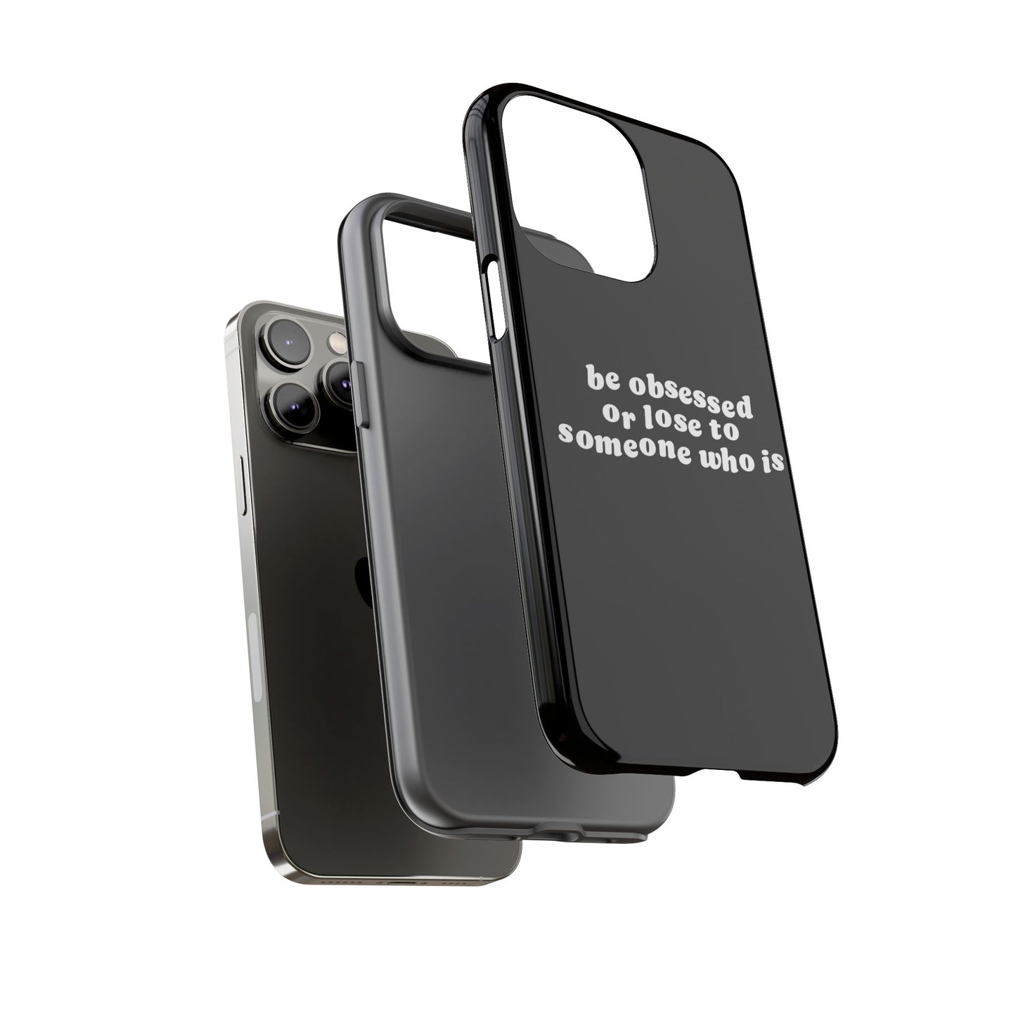 Be Obsessed Hard Case Schwarz iPhone