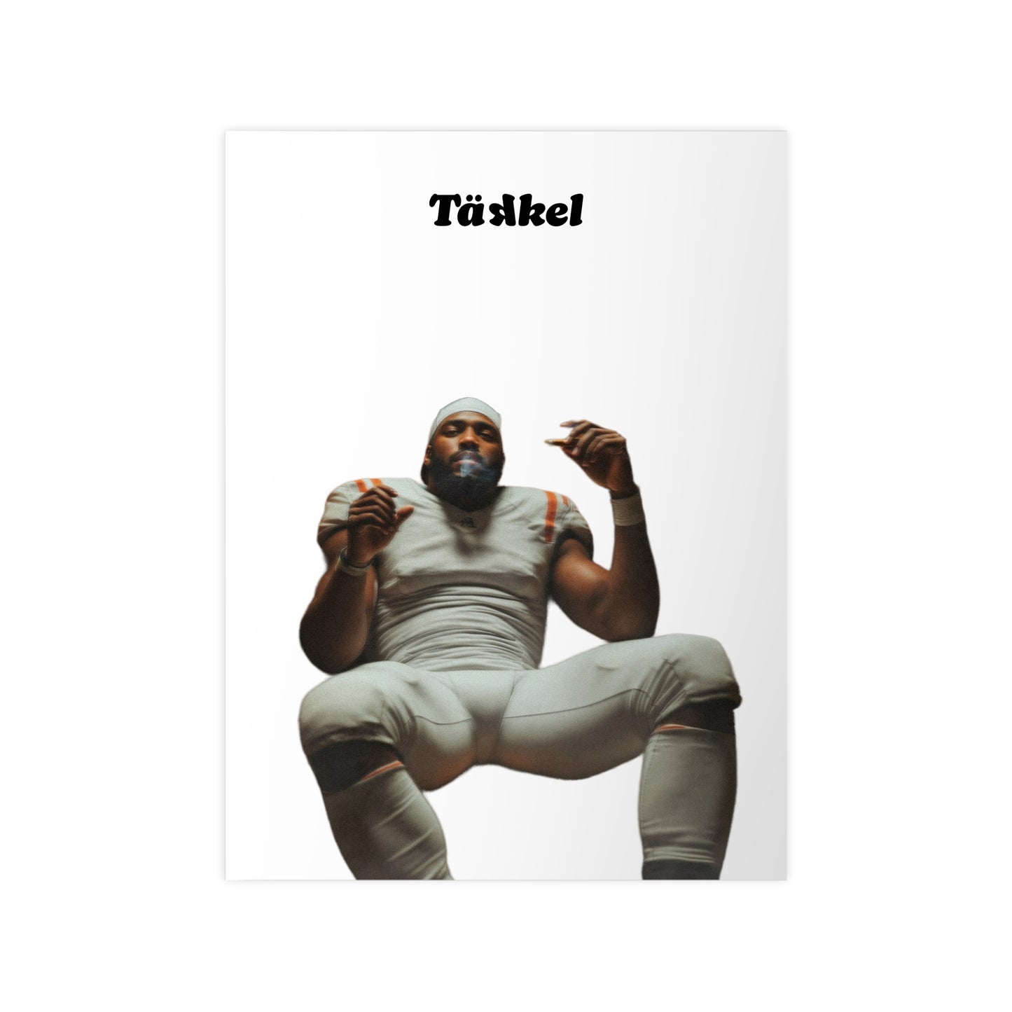 TÄKKEL Poster – Football Player Power Design