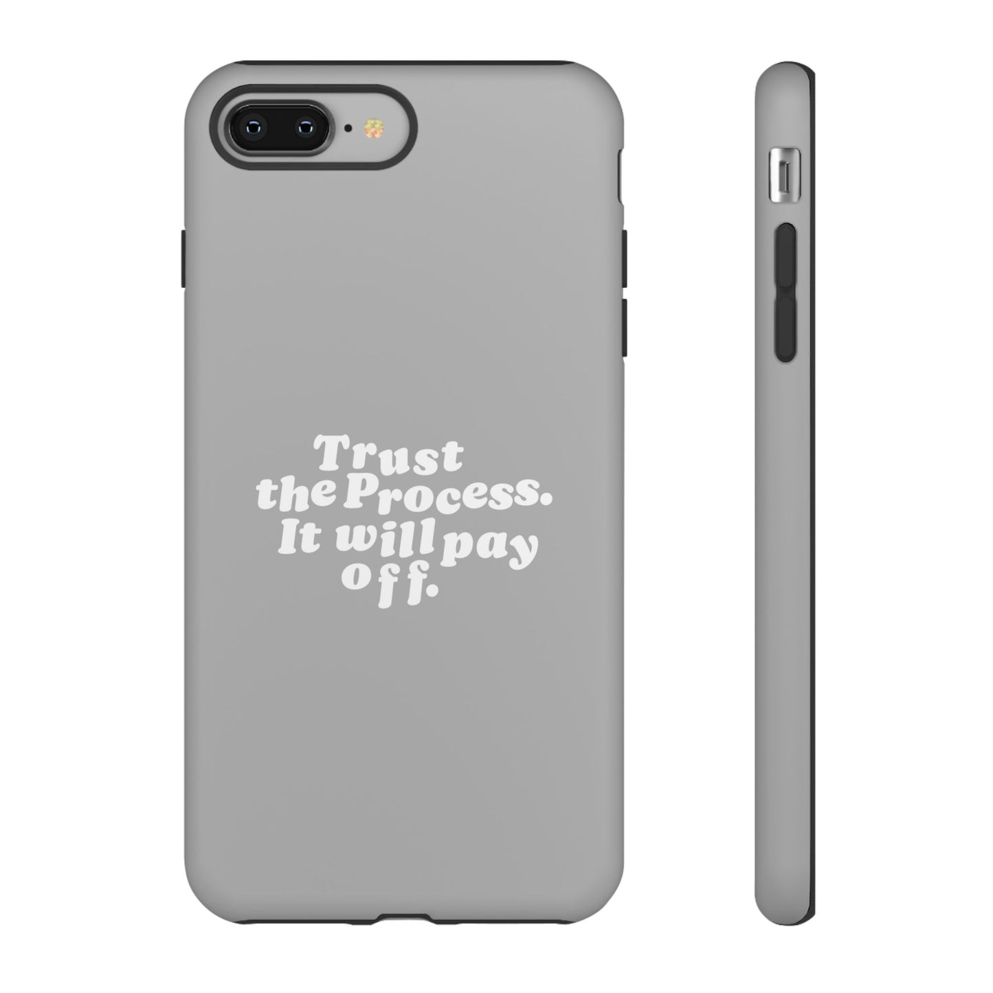 Trust harder Hard Case Grau iPhone