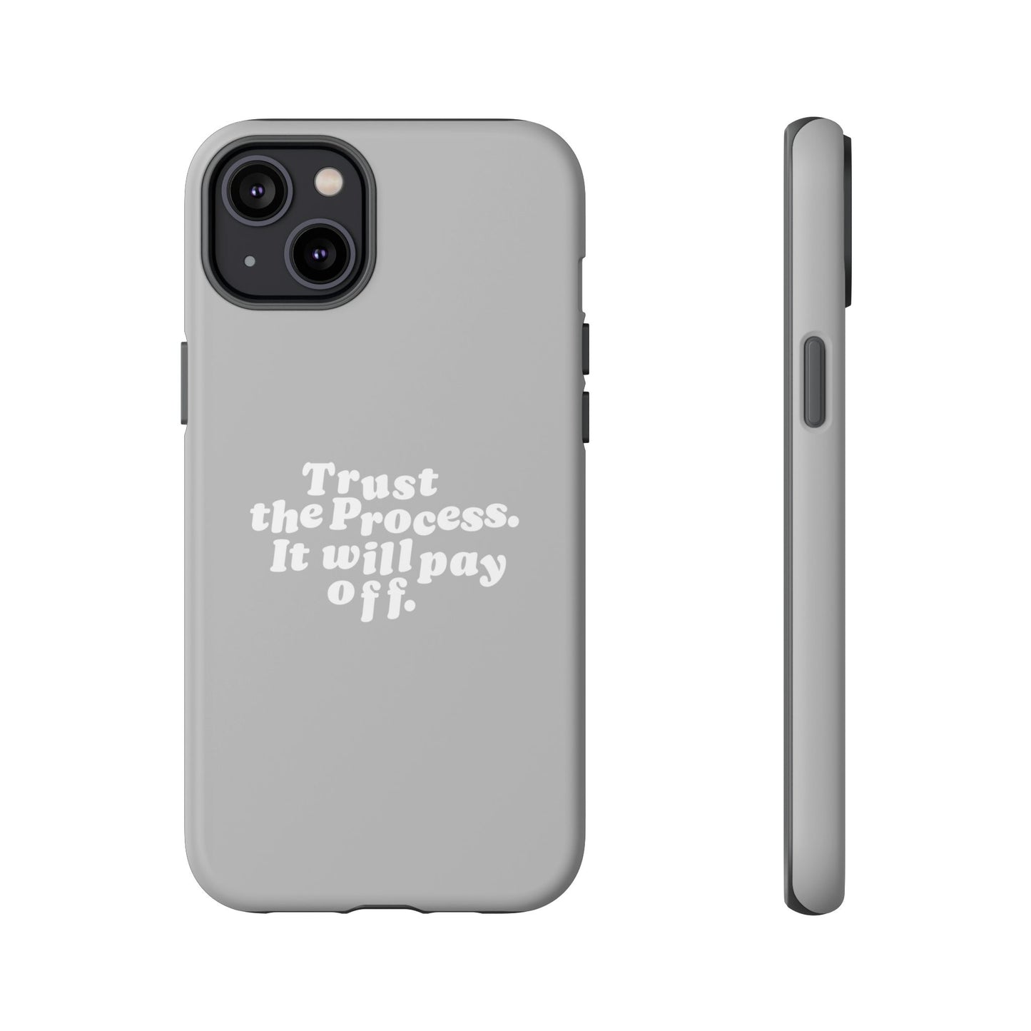Trust harder Hard Case Grau iPhone