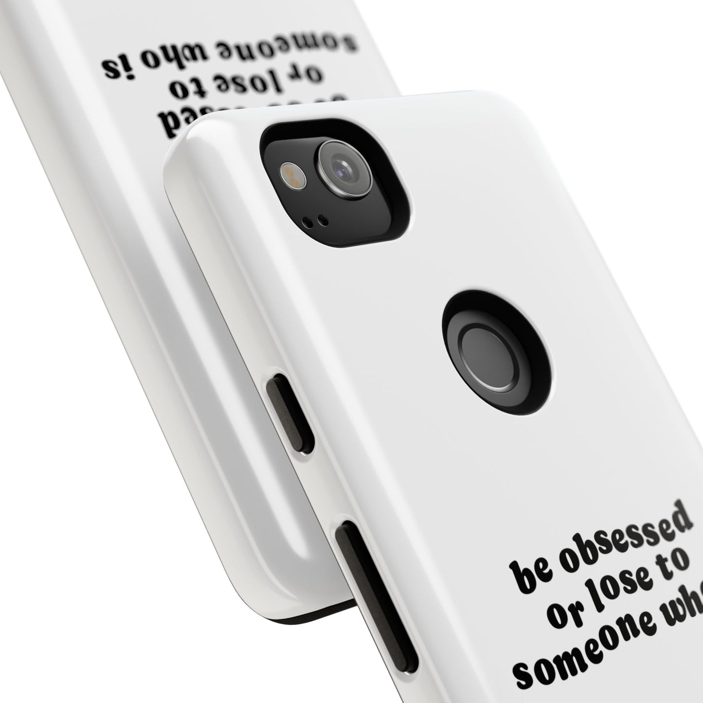 Too Obsessed Hard Case Weiß Google Pixel