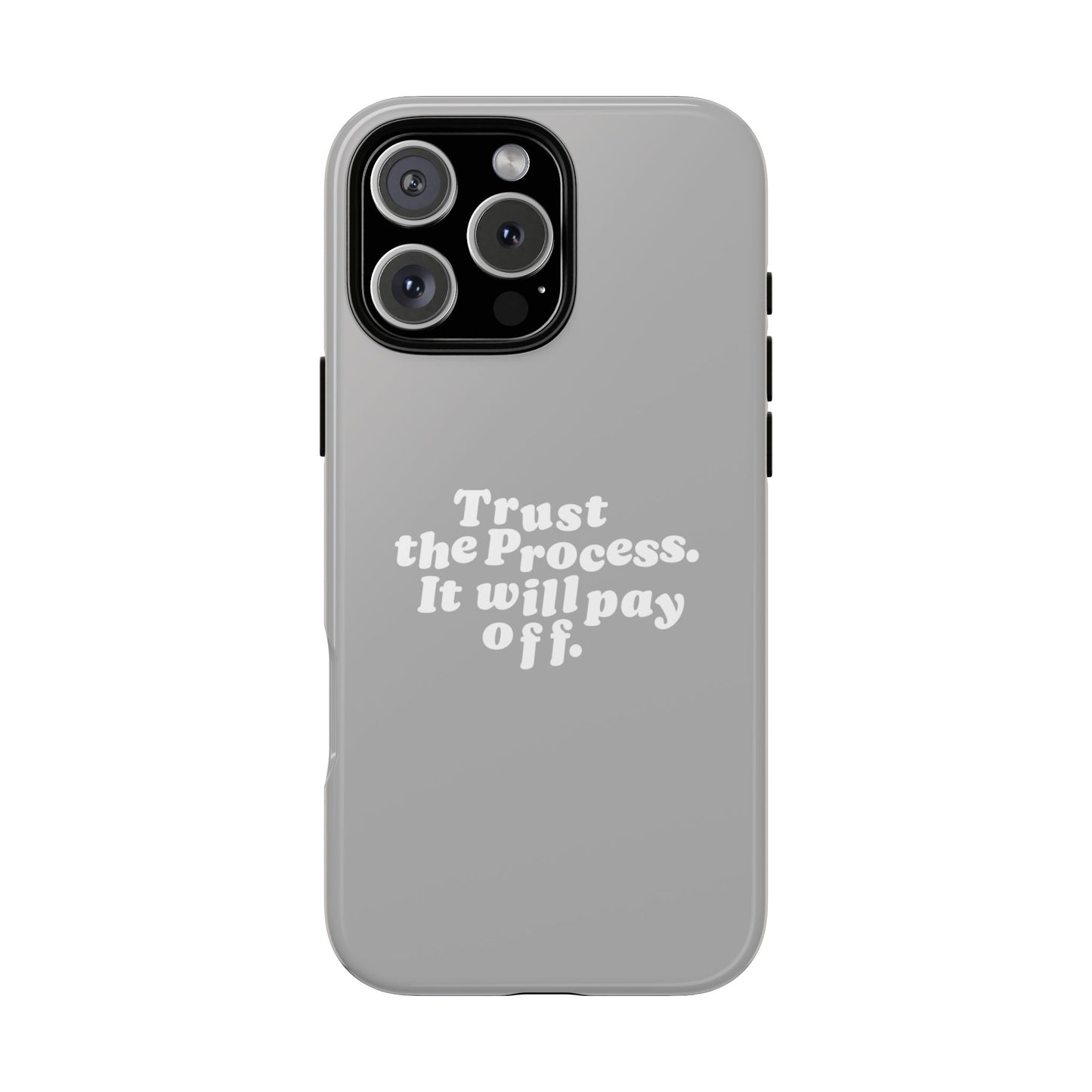 Trust harder Hard Case Grau iPhone