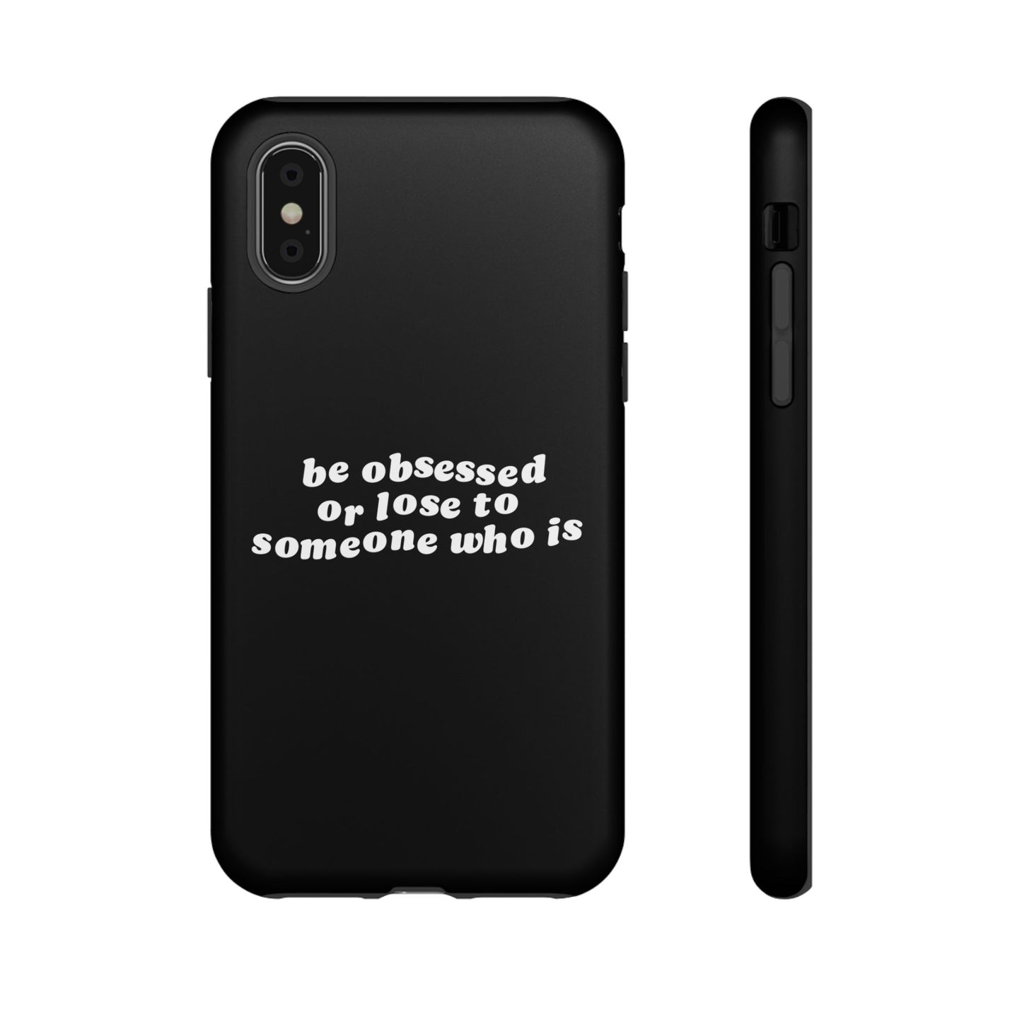 Be Obsessed Hard Case Schwarz iPhone