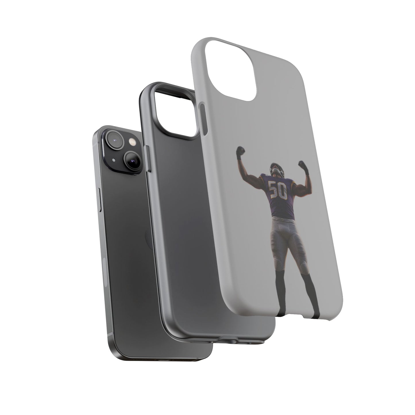 Never Enough Hard Case Grau iPhone