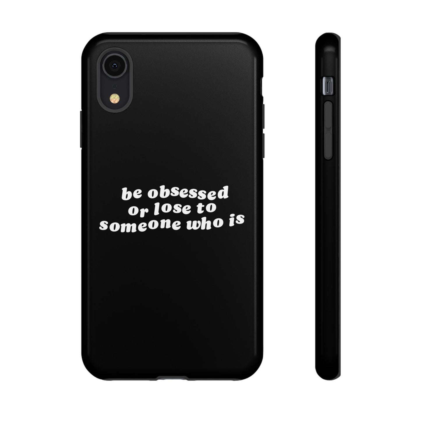 Be Obsessed Hard Case Schwarz iPhone