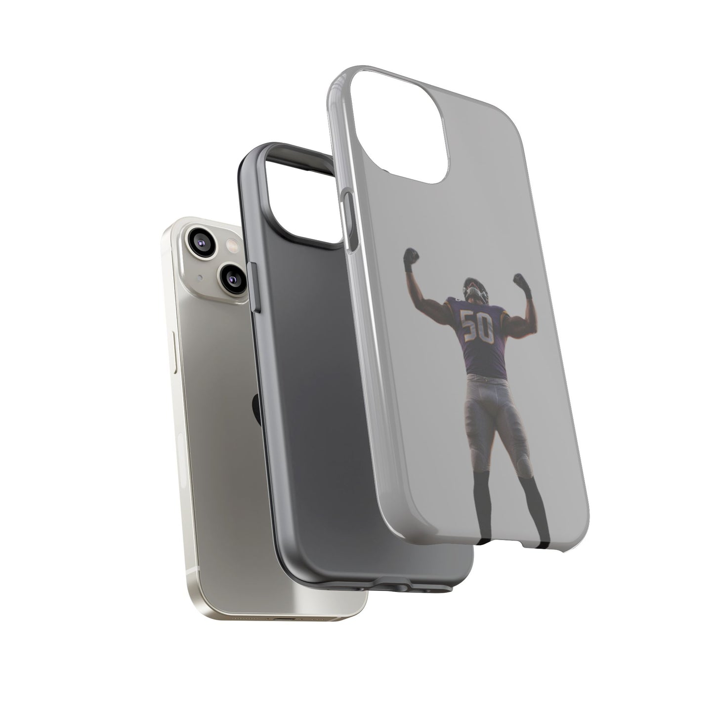 Never Enough Hard Case Grau iPhone