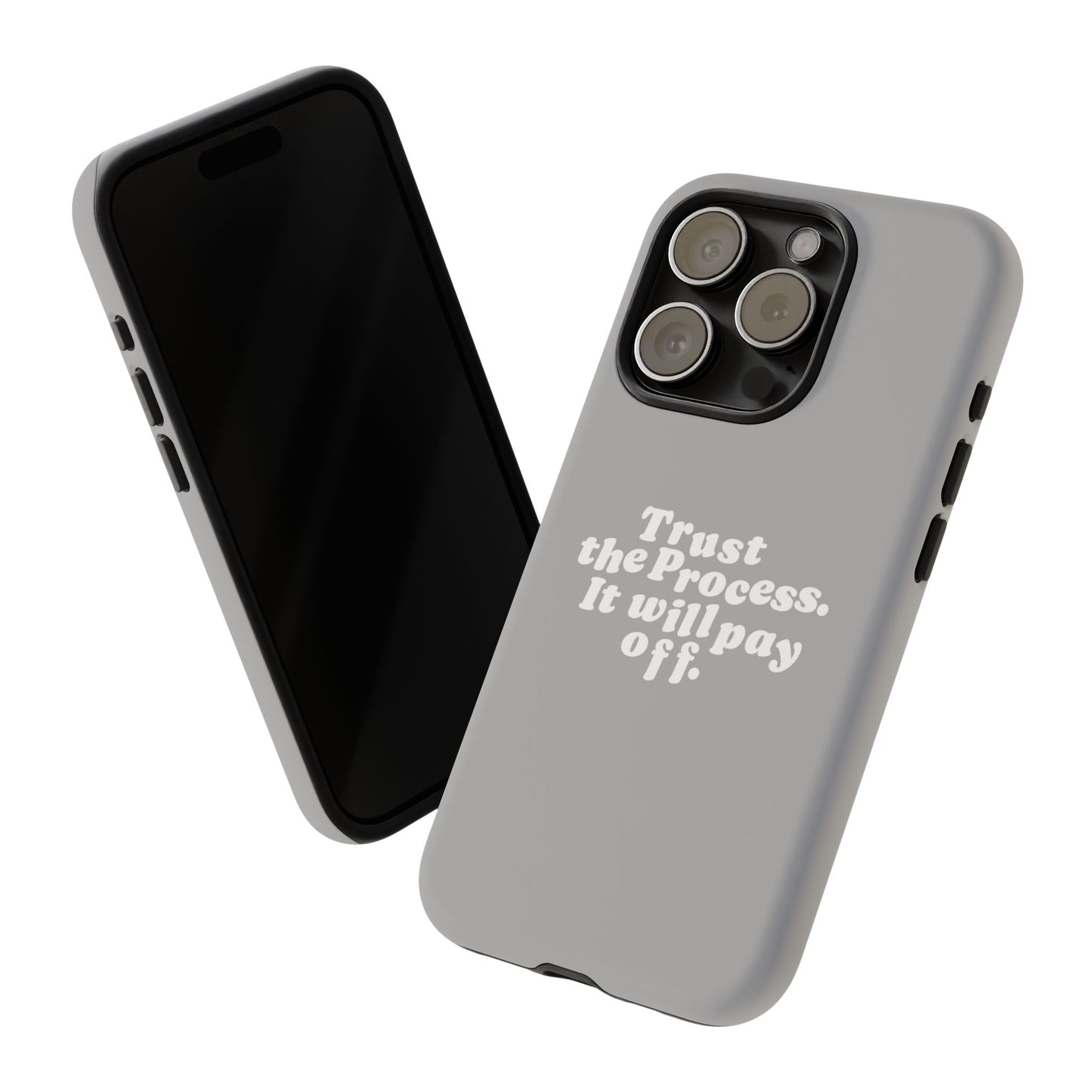 Trust harder Hard Case Grau iPhone