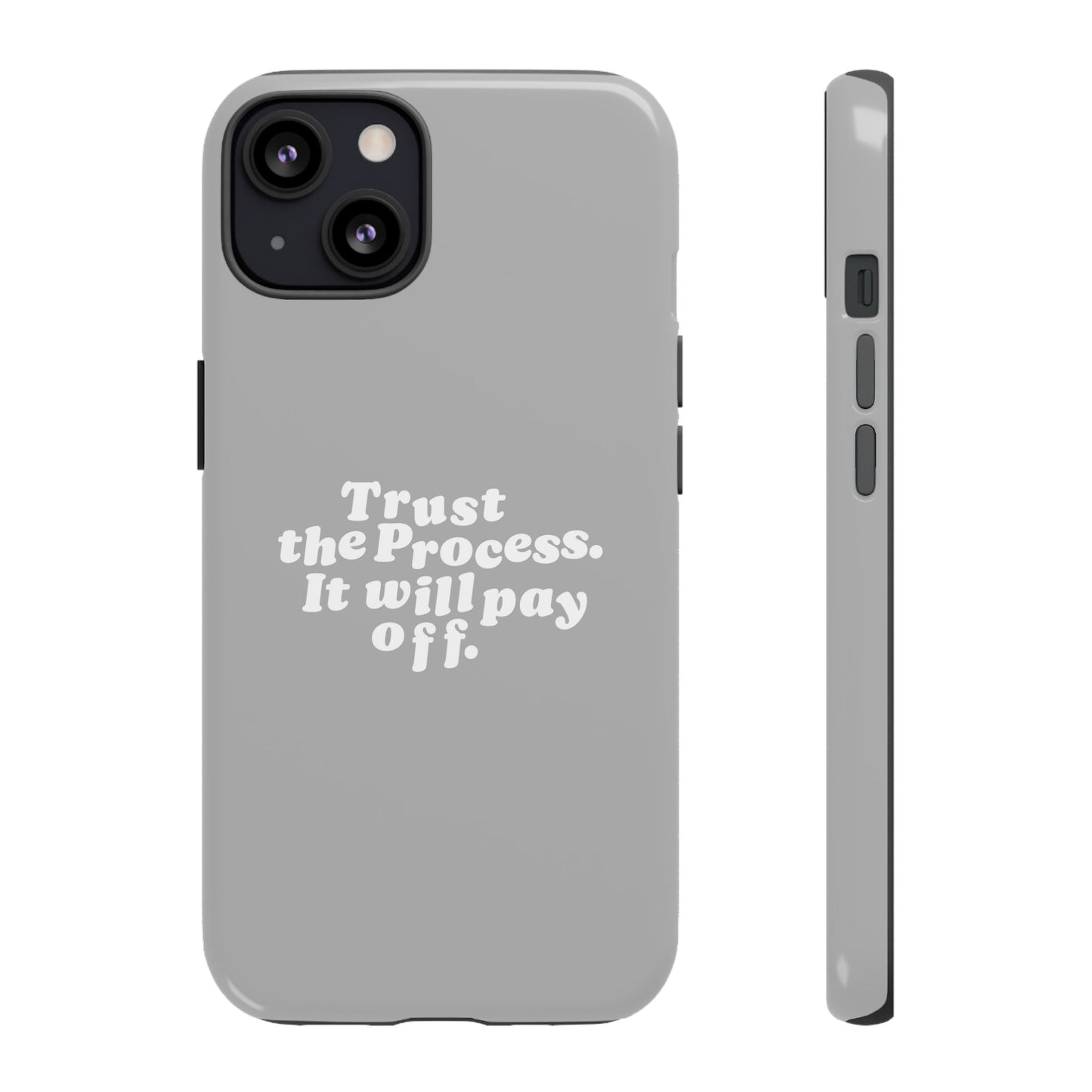 Trust harder Hard Case Grau iPhone