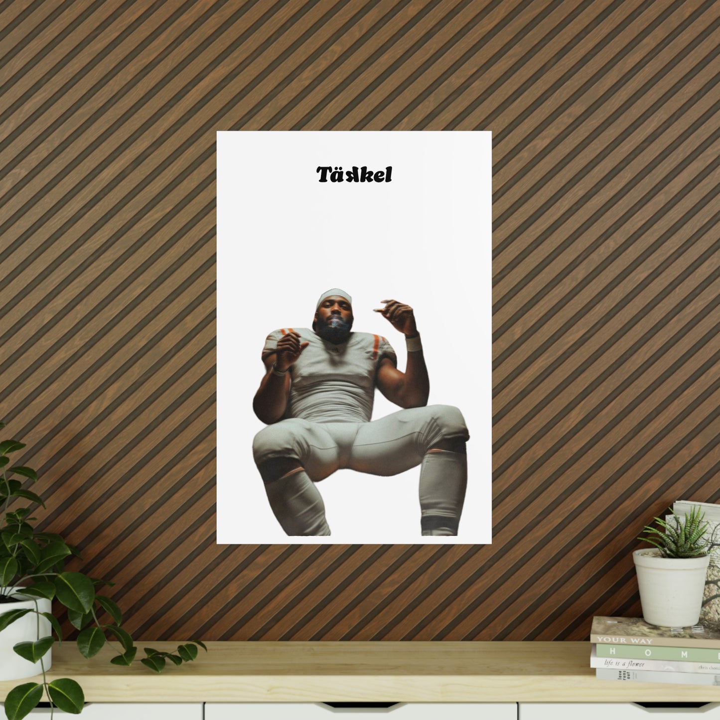 TÄKKEL Poster – Football Player Power Design