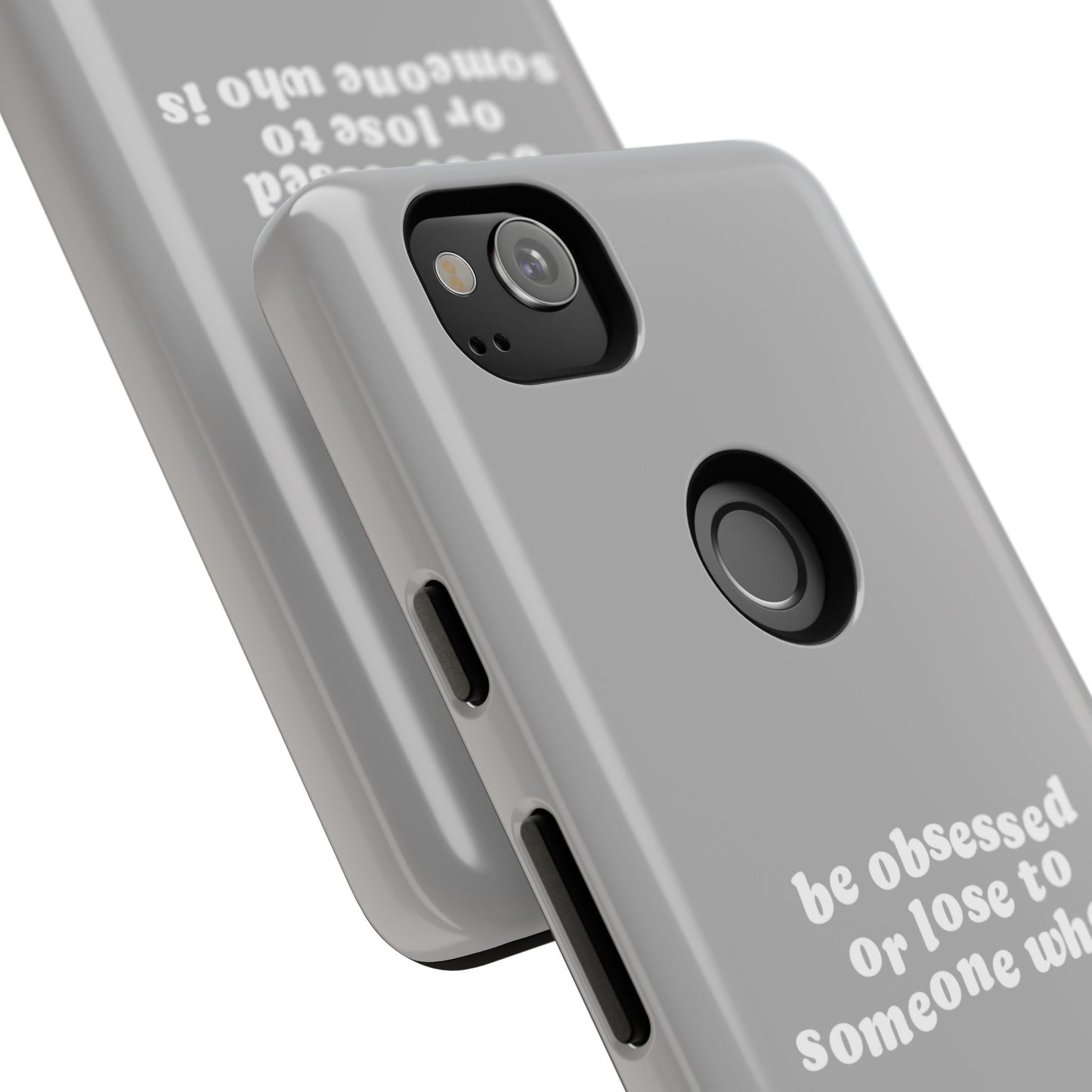 Too Obsessed Hard Case Grau Google Pixel