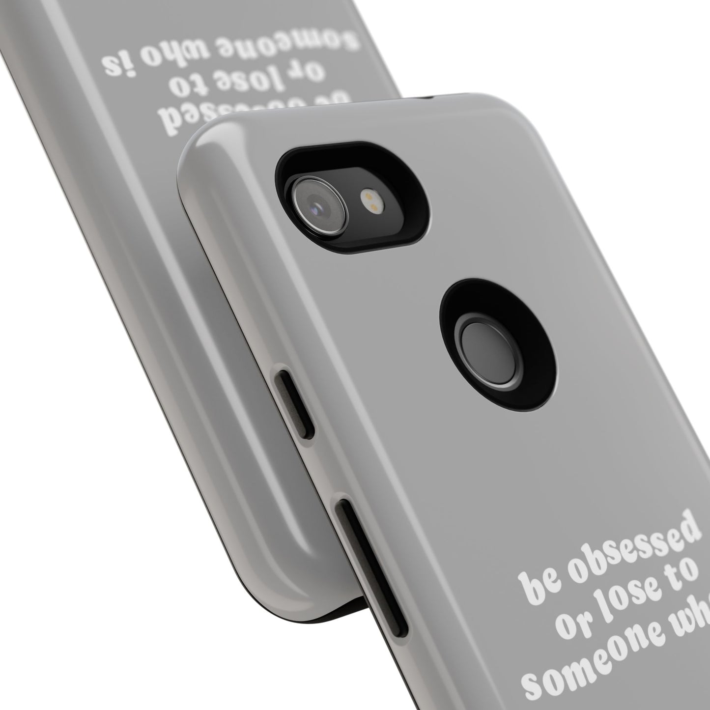 Too Obsessed Hard Case Grau Google Pixel