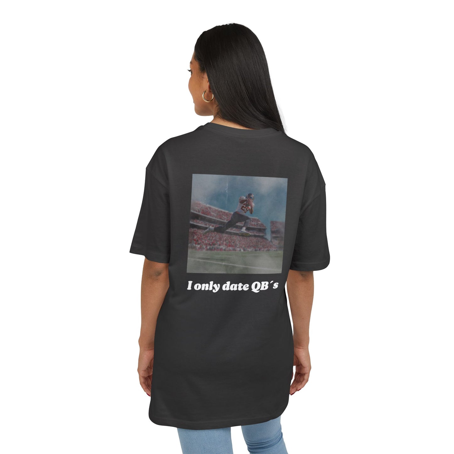 Unisex Heavy Oversize TEE I ONLY DATE QB`S