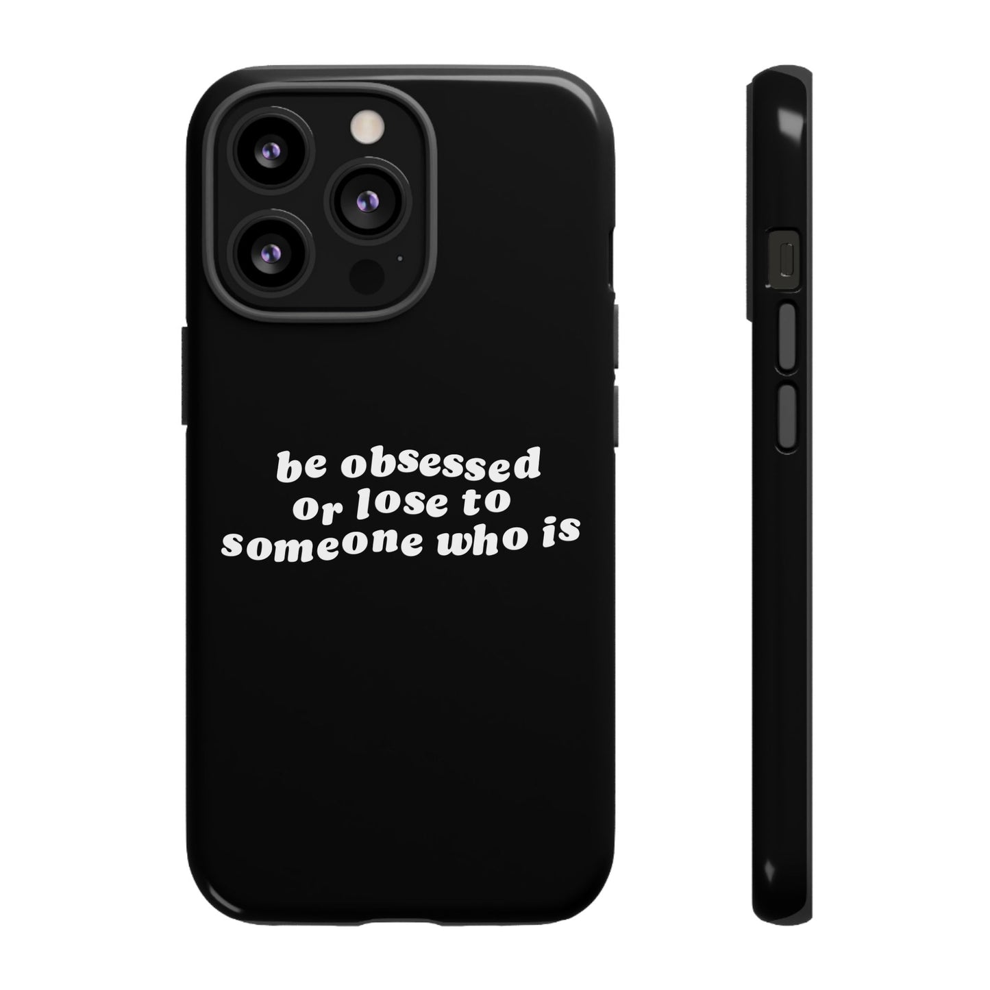Be Obsessed Hard Case Schwarz iPhone