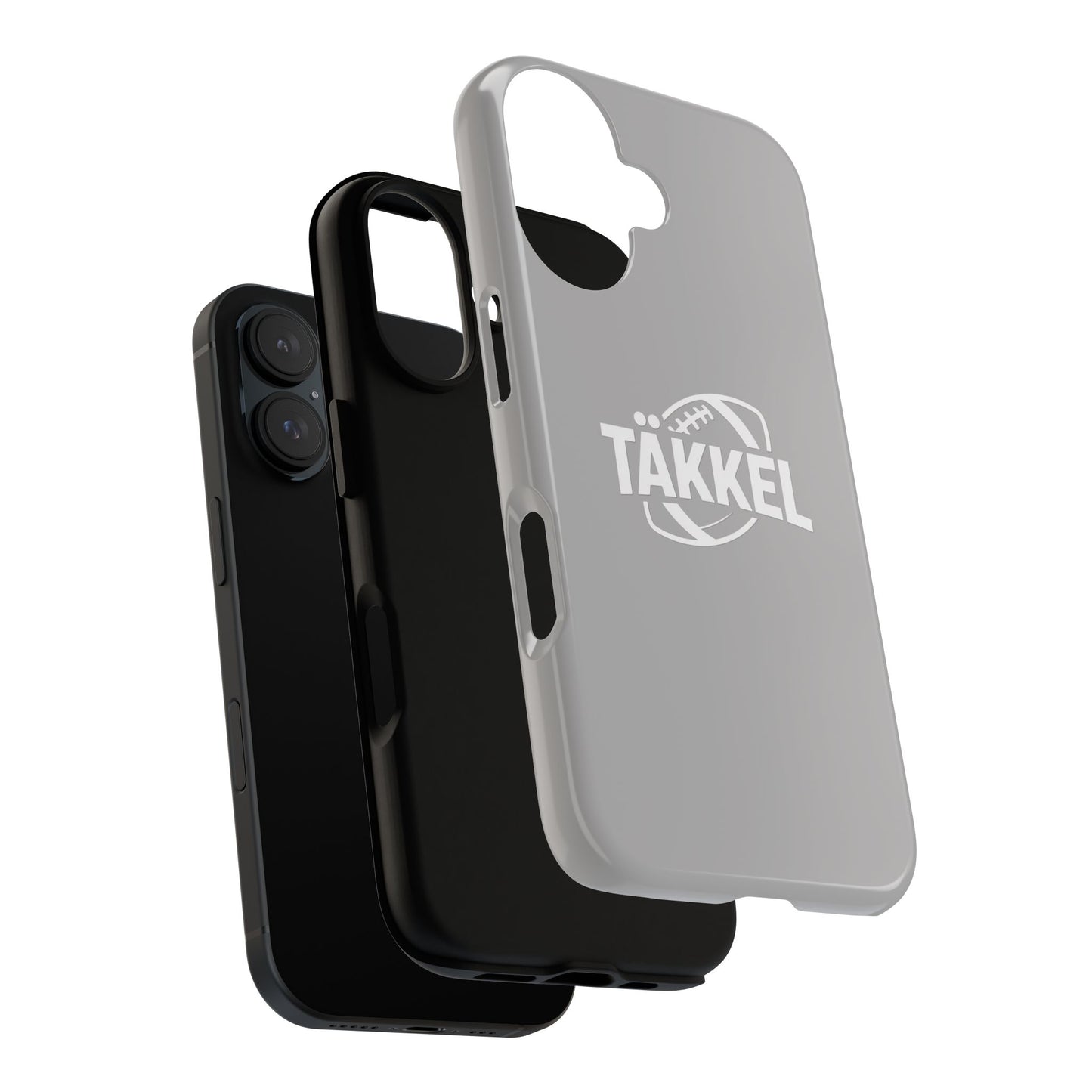 TÄKKEL FOOTBALL Hard Case Grau iPhone