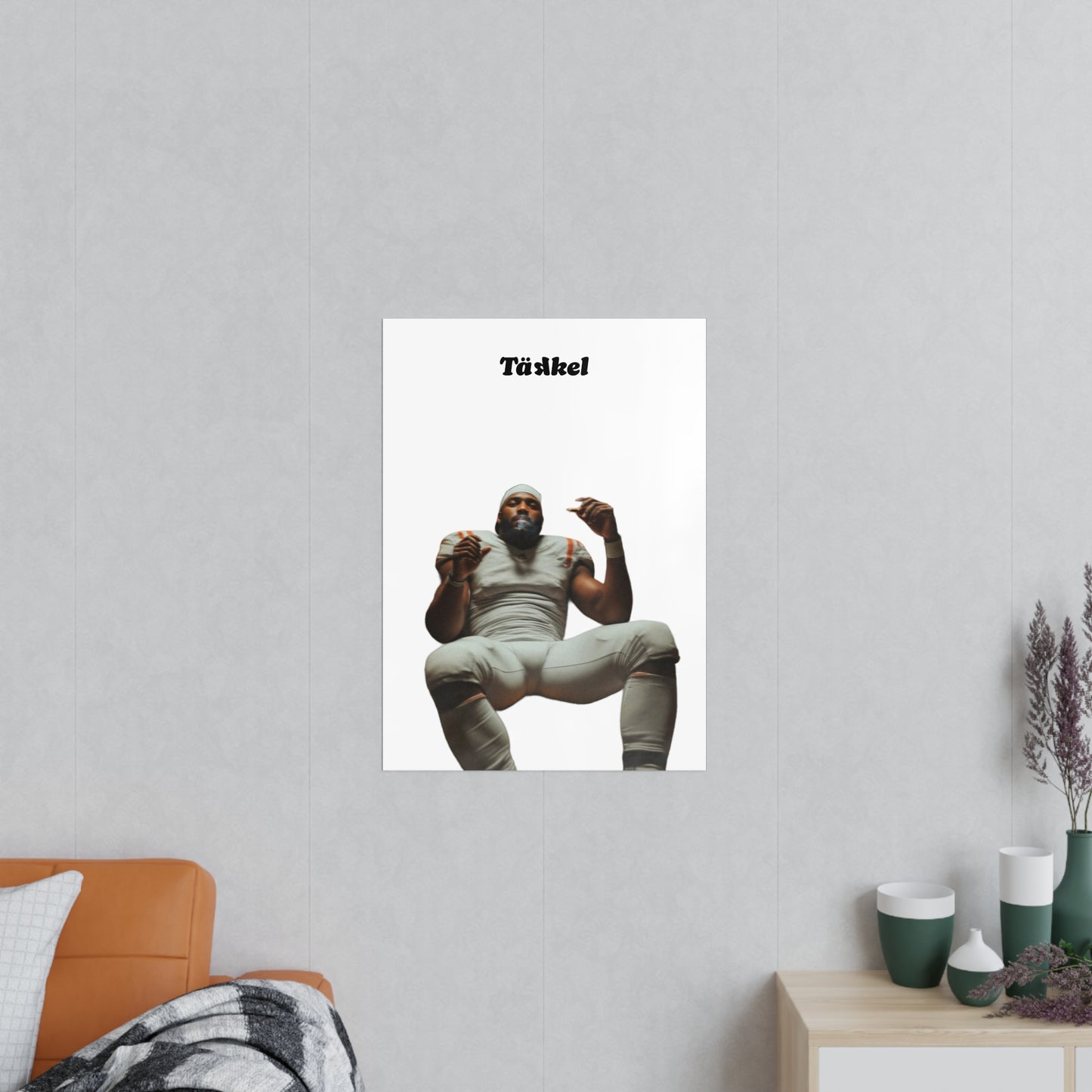 TÄKKEL Poster – Football Player Power Design