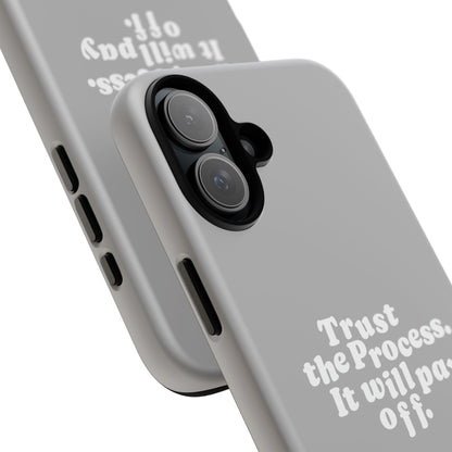 Trust harder Hard Case Grau iPhone