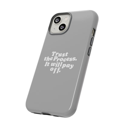 Trust harder Hard Case Grau iPhone