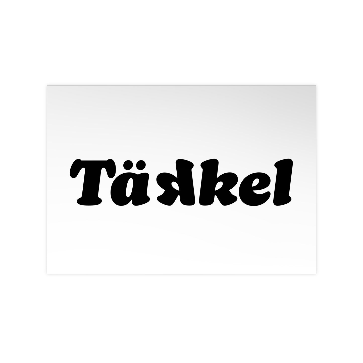 TÄKKEL Poster – Bold Football Statement Design