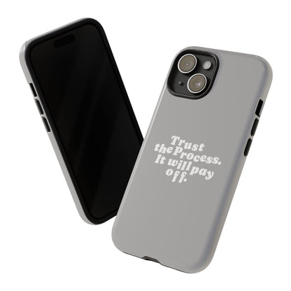 Trust harder Hard Case Grau iPhone