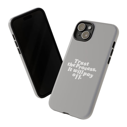 Trust harder Hard Case Grau iPhone