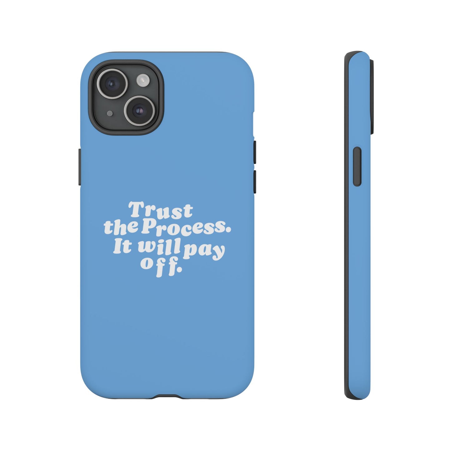 Trust harder Hard Case Babyblau iPhone