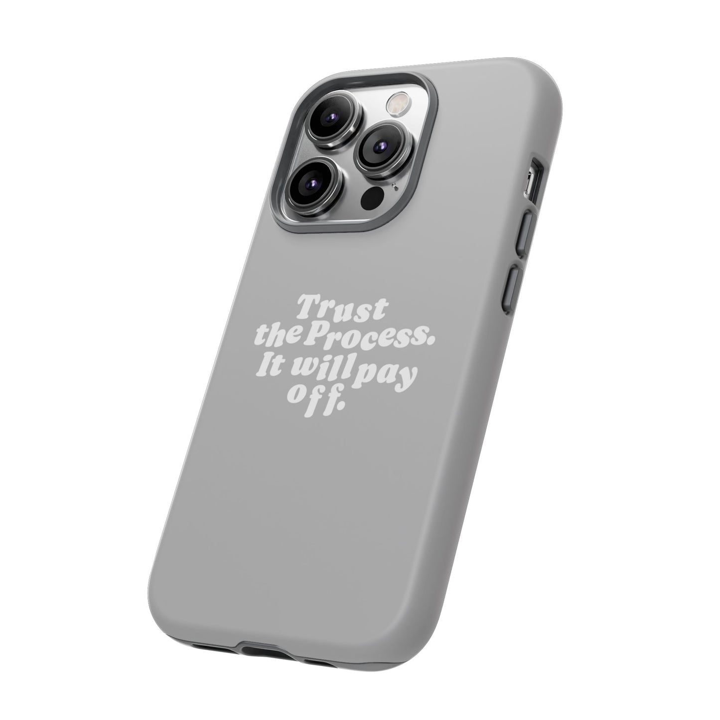 Trust harder Hard Case Grau iPhone
