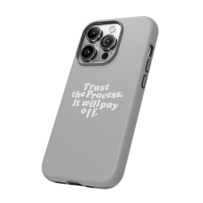 Trust harder Hard Case Grau iPhone