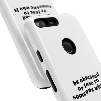 Too Obsessed Hard Case Weiß Google Pixel