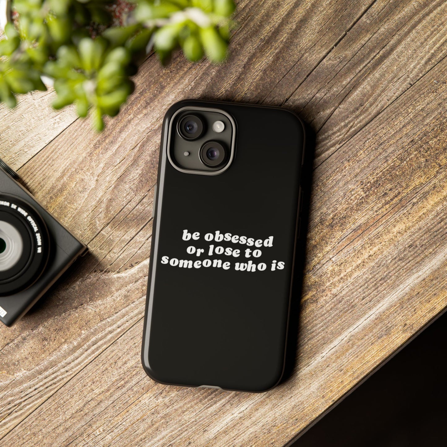 Be Obsessed Hard Case Schwarz iPhone