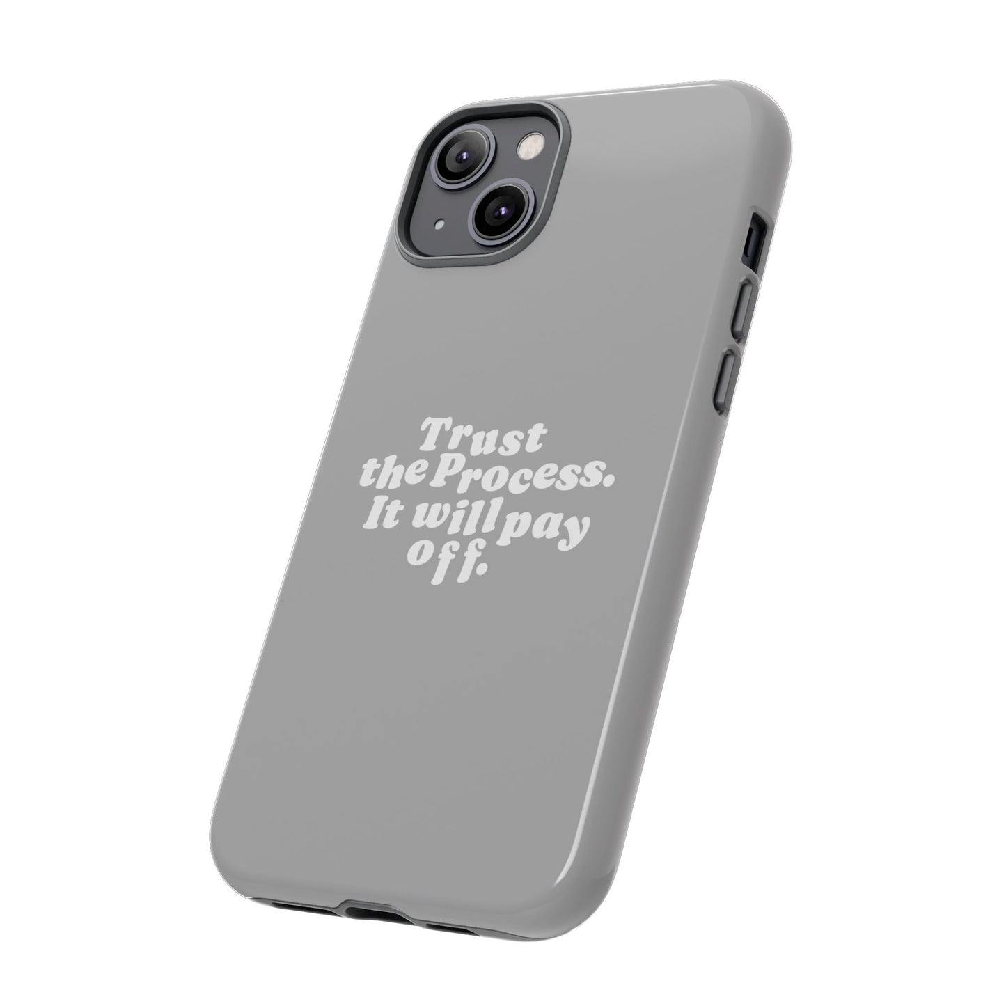 Trust harder Hard Case Grau iPhone