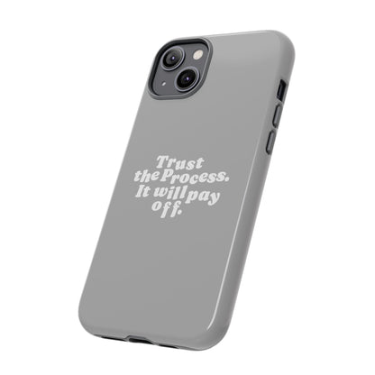 Trust harder Hard Case Grau iPhone
