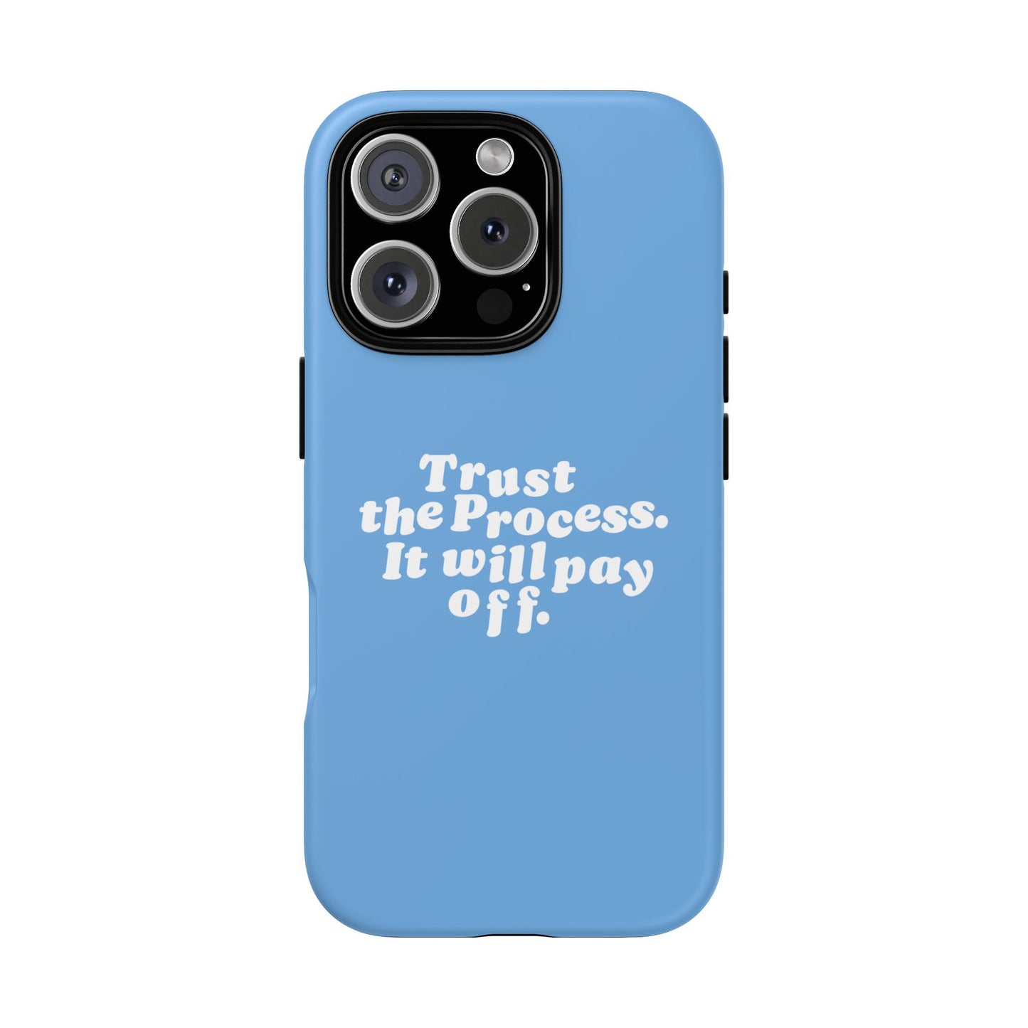 Trust harder Hard Case Babyblau iPhone