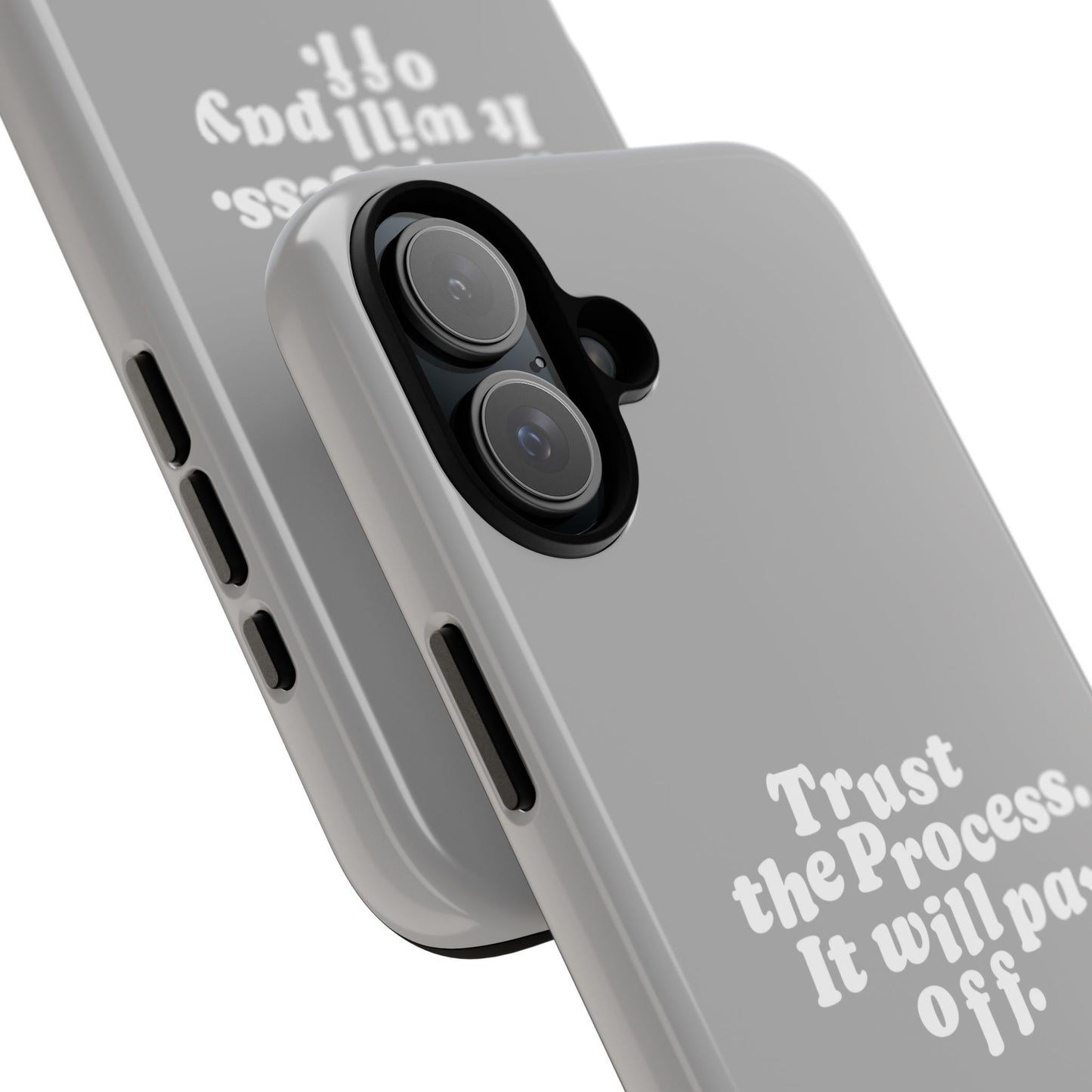 Trust harder Hard Case Grau iPhone