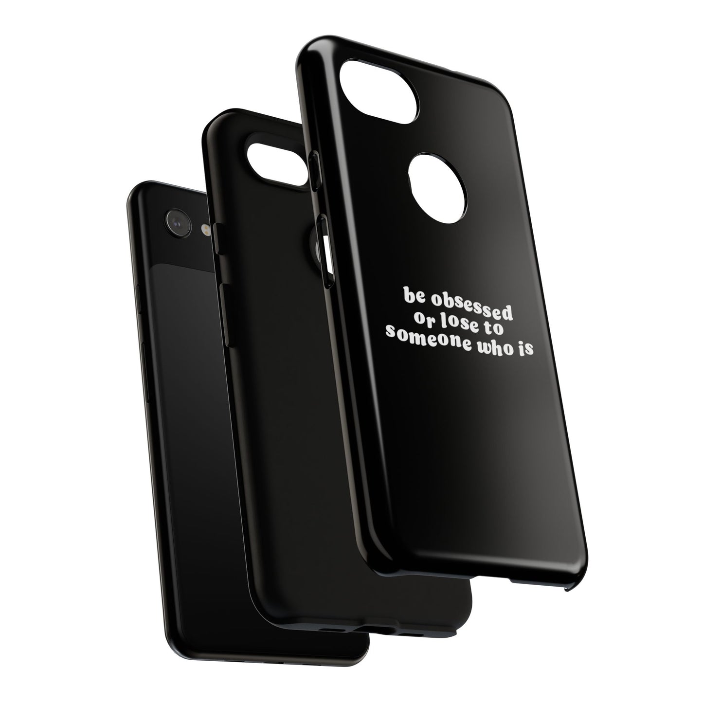 Too Obsessed Hard Case Schwarz Google Pixel