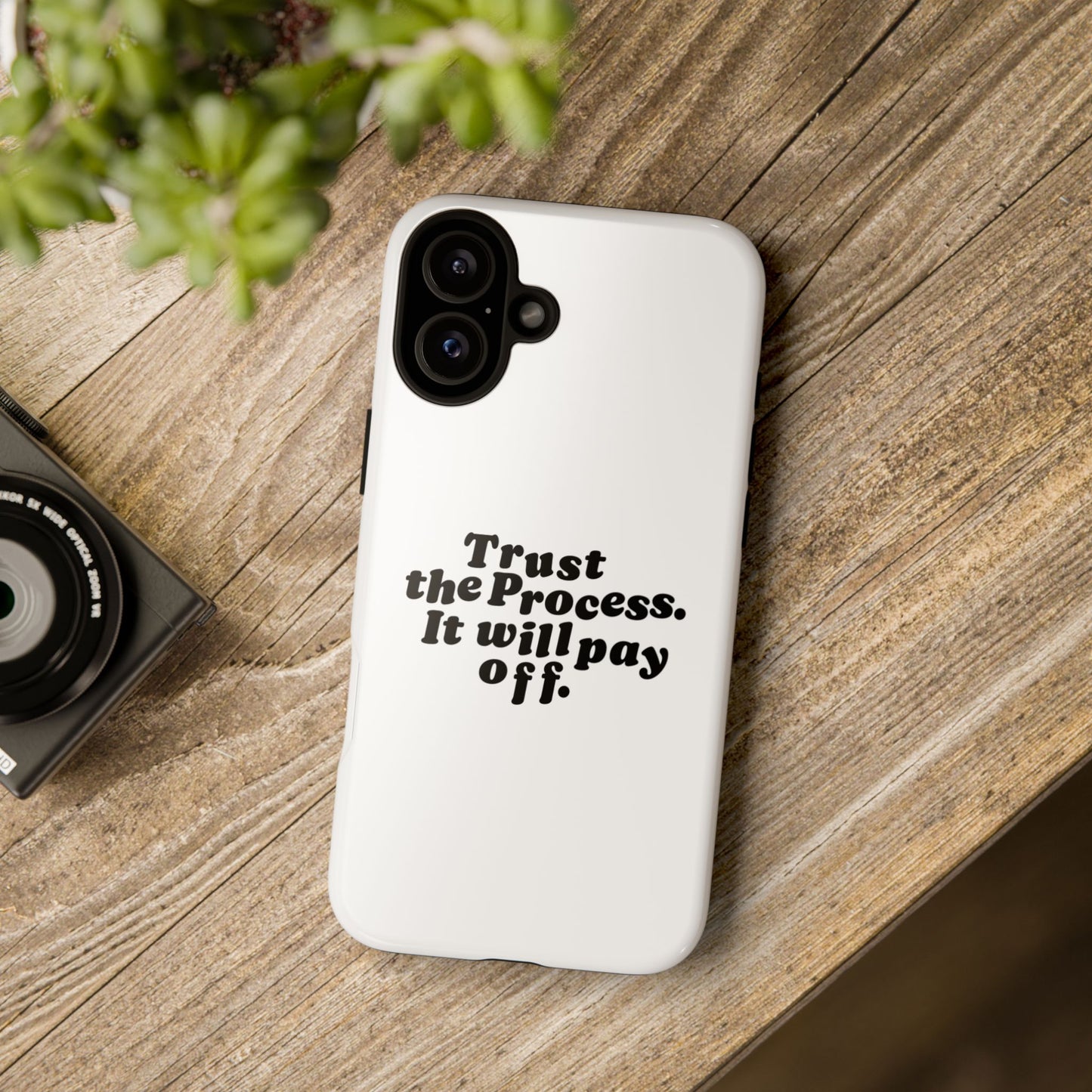 Trust harder Hard Case Weiß iPhone