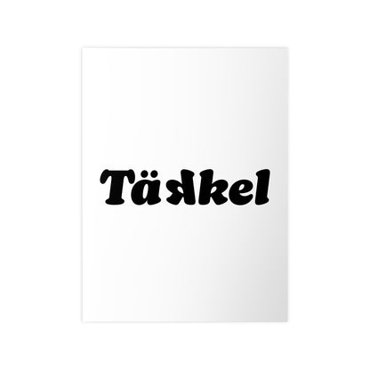 TÄKKEL Poster – Bold Football Statement Design