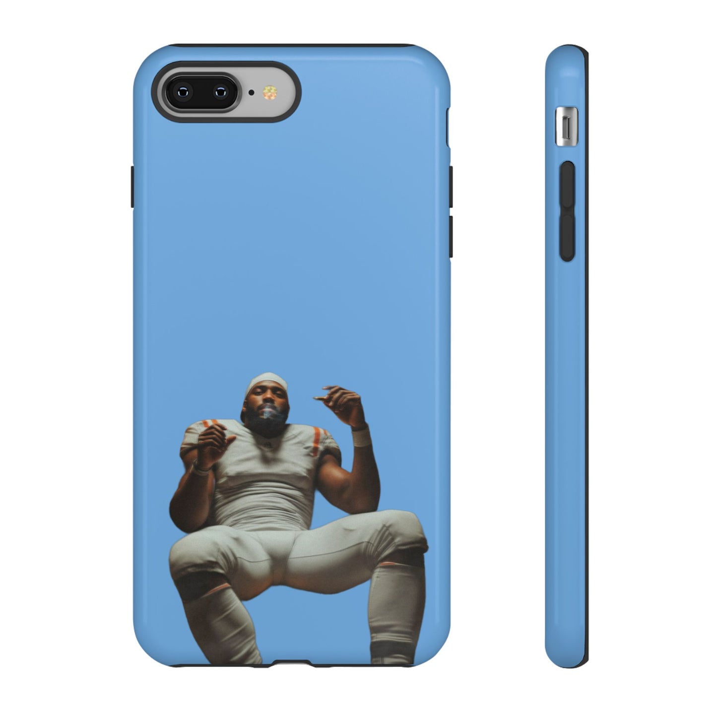 Who´s gonna smoke Hard Case Babyblau iPhone