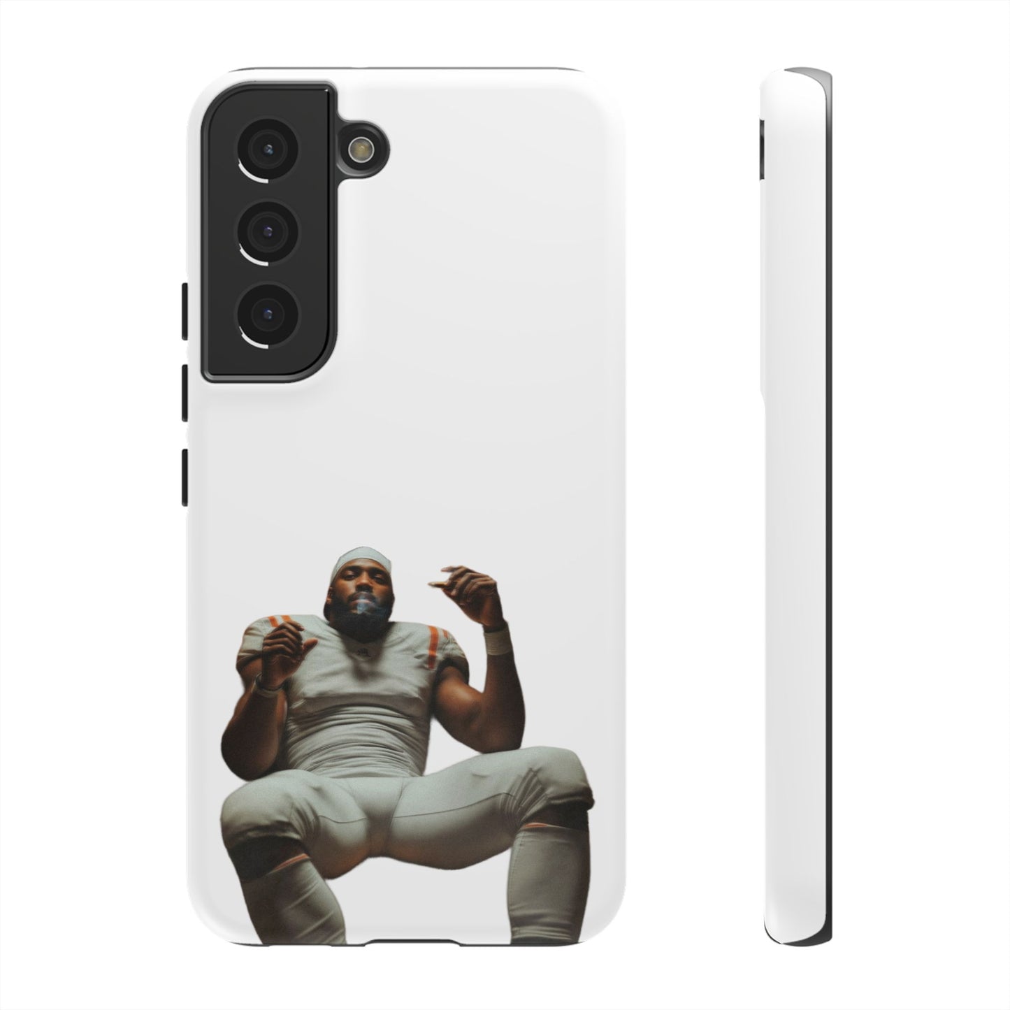 Who´s gonna smoke Hard Case Weiß Samsung