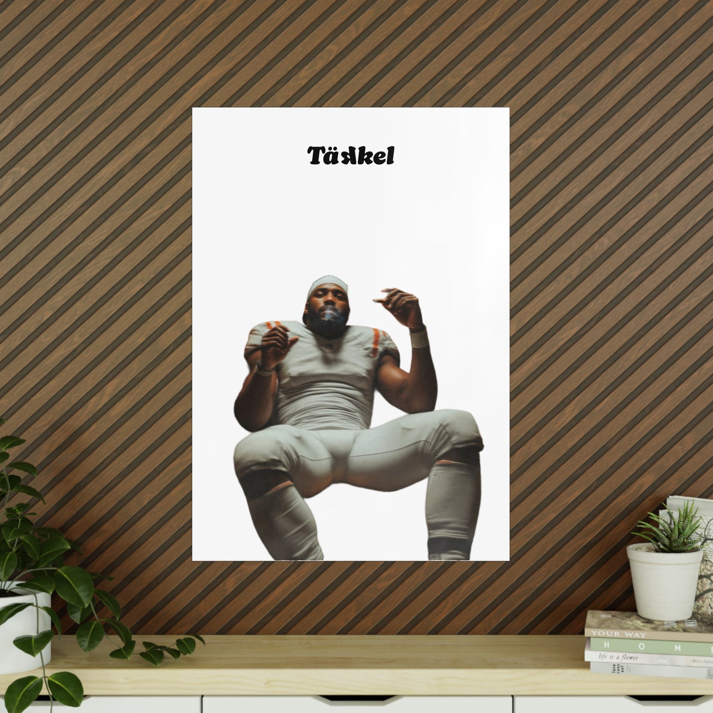 TÄKKEL Poster – Football Player Power Design
