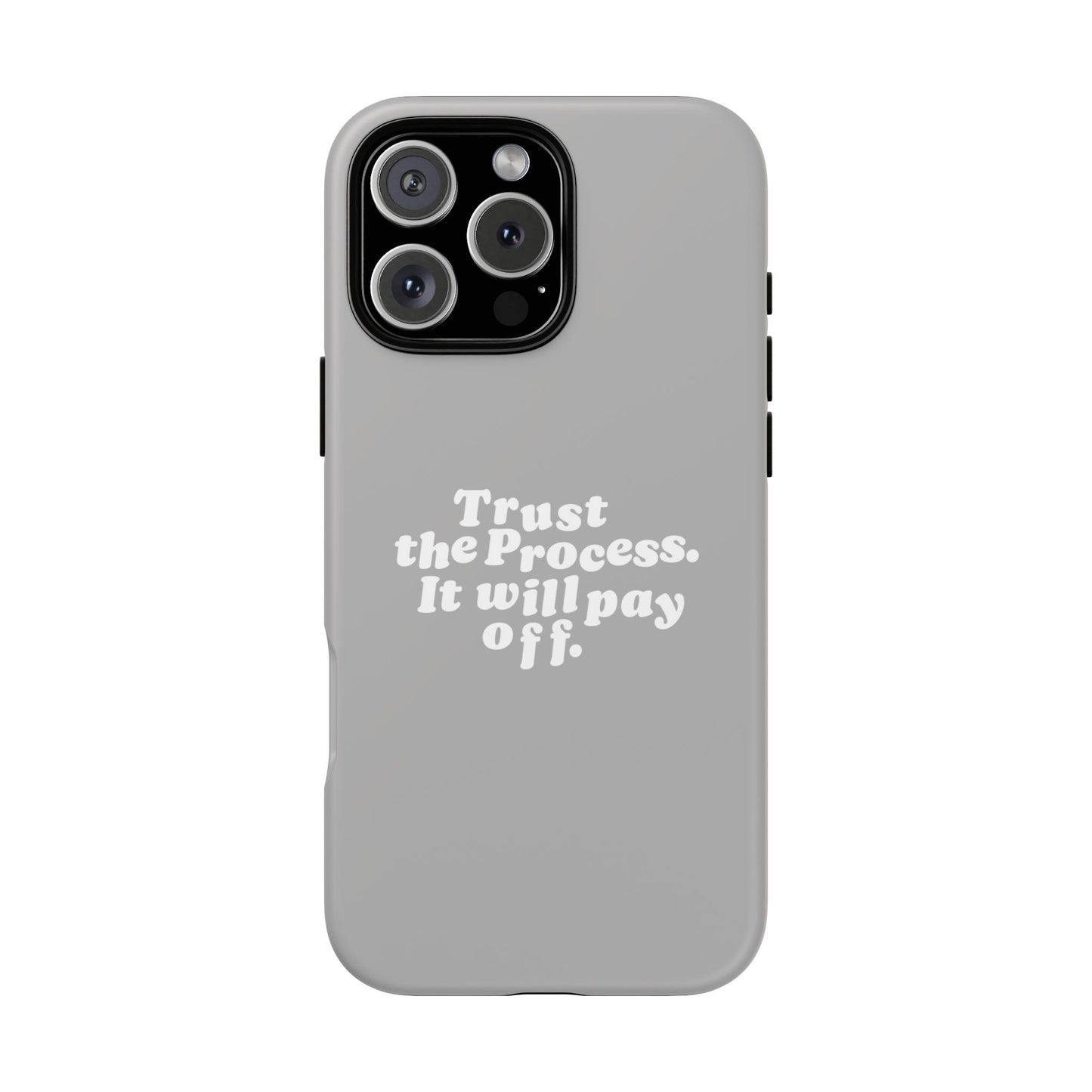 Trust harder Hard Case Grau iPhone