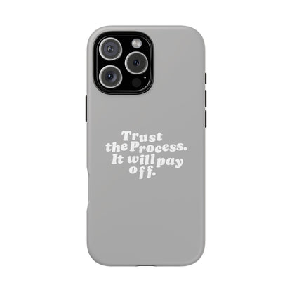 Trust harder Hard Case Grau iPhone