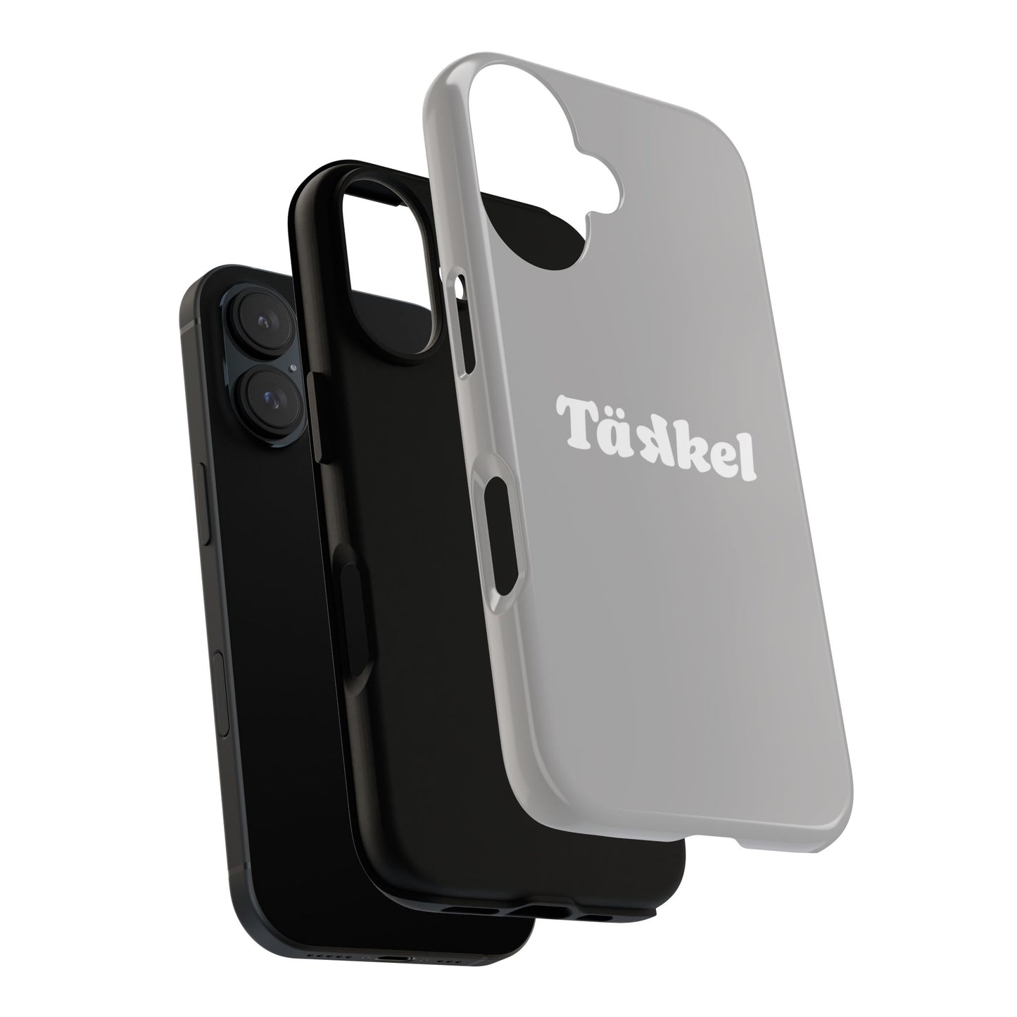 TÄKKEL Classic Hard Case Grau iPhone