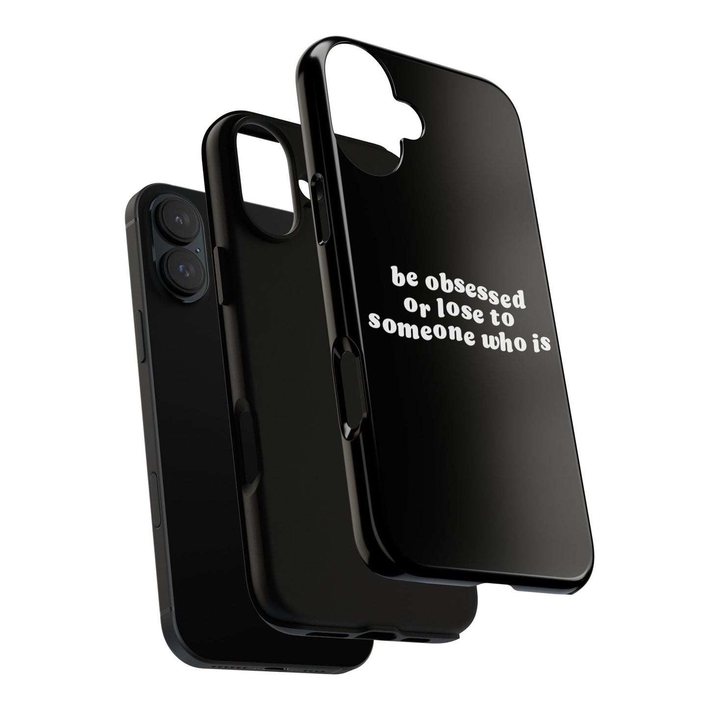 Be Obsessed Hard Case Schwarz iPhone