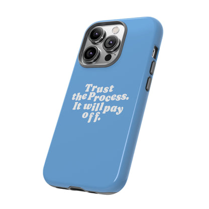 Trust harder Hard Case Babyblau iPhone