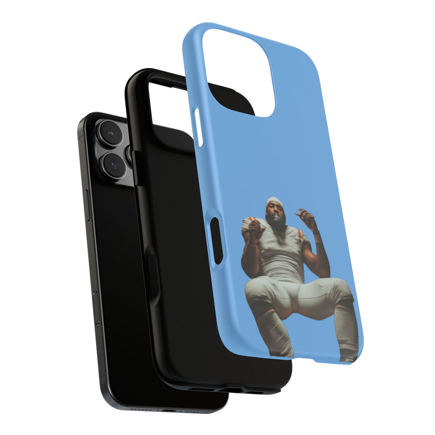 Who´s gonna smoke Hard Case Babyblau iPhone