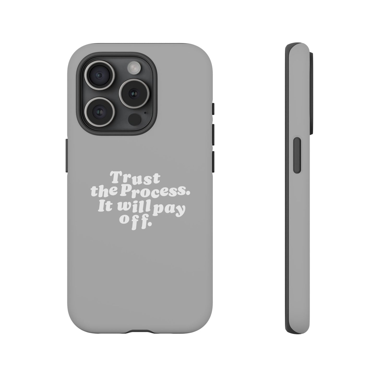Trust harder Hard Case Grau iPhone