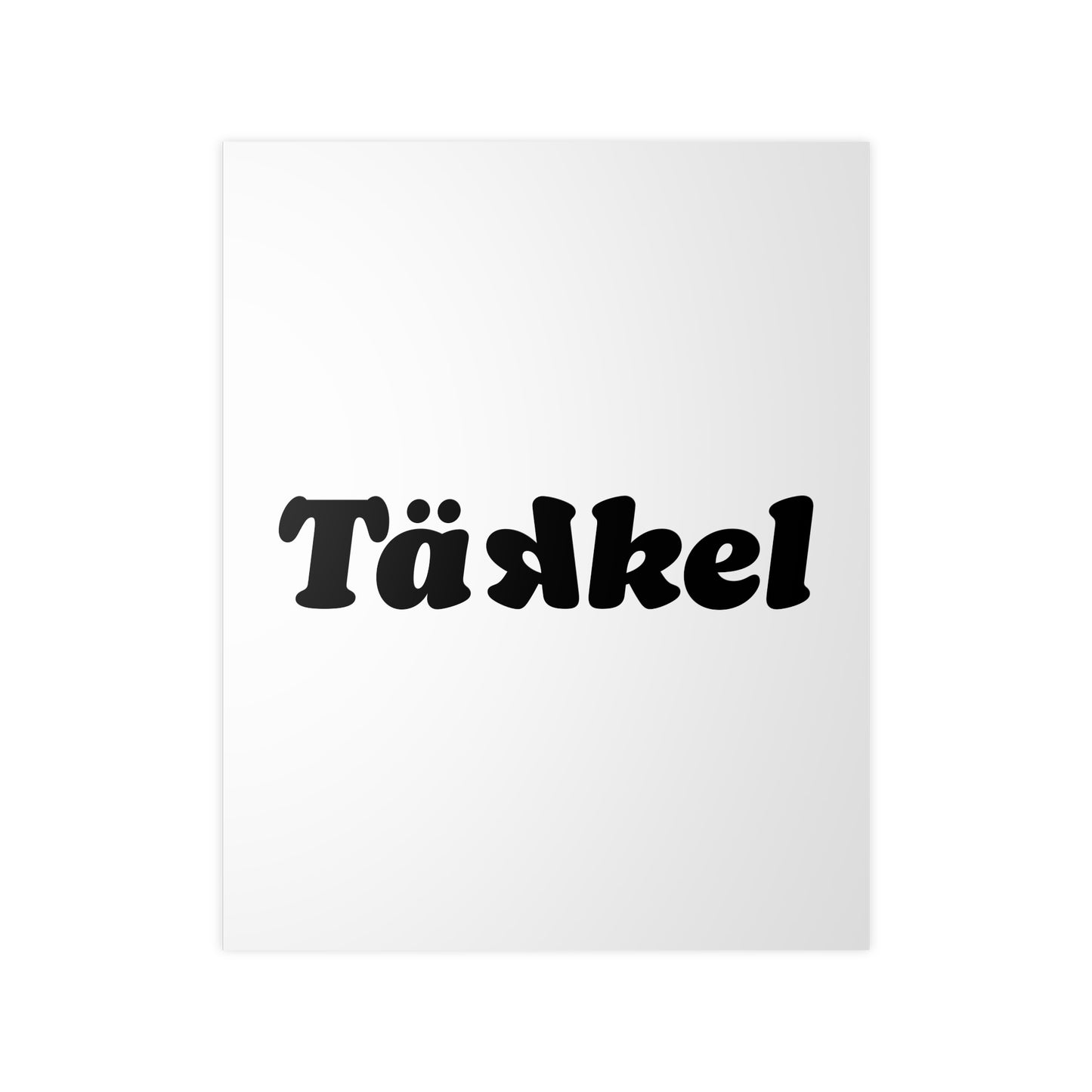 TÄKKEL Poster – Bold Football Statement Design