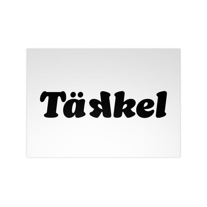 TÄKKEL Poster – Bold Football Statement Design